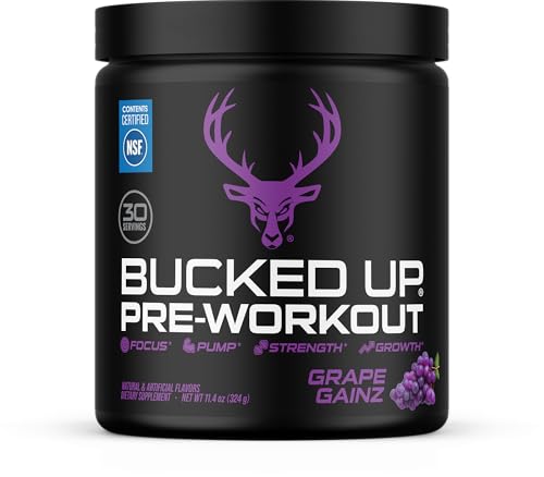 Image of Bucked Up Pre Workout 6 Grams Citrulline, 2 Grams Beta Alanine, and 3 Other Registered trademarked Ingredients (Grape)