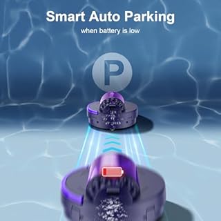 Poolease X1 Cordless Robotic Pool Vacuum, Automatic Pool Cleaner with 45W Dual-Motor, Ideal for Inground Above-Ground Flat Pool, 2L Debris Capacity