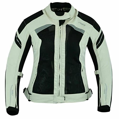 Textil Motorradjacke Damen – Sommerjacke mit Belüftung und Protektoren, Grau,Damen Motorrad Textil Jacke,Damen Motorrad Sommer Jacke Neu (DE/NL/SE/PL, Alphanumerisch, XXL, Regular, Regular, GRAY)