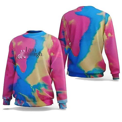 TYI Spring I Am Kenough Hoodie Sudadera para Mujeres Chaqueta De Manga Larga con Patrón 3D (4XL,A)