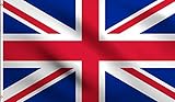 DMSE United Kingdom UK British National Flag 2X3 Ft Foot 100% Polyester 100D Flag UV Resistant (2'X3' Ft Foot)