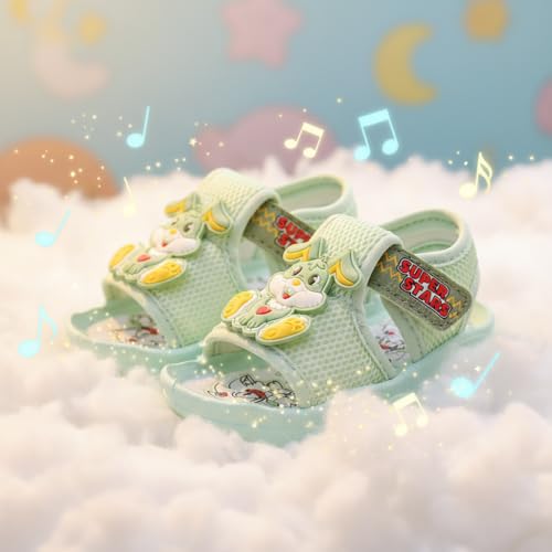 Image of Kids Chu-Chu Sound Musical First Walking Cozy Sandals for Baby Boys and Baby Girls Age 9-22 Months