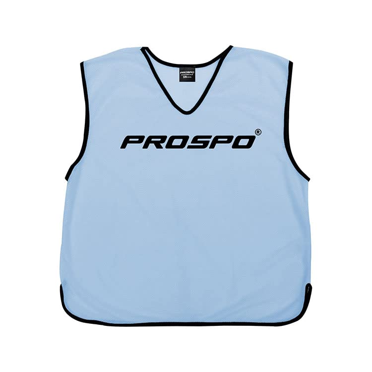 Prospo Training Bibs [5 Pack] - Pro Football Training Vests - 16 Colours & 4 Sizes | Multi-Sport Bibs | Kids/Adult Bib | Football Bibs | Training Equipment
