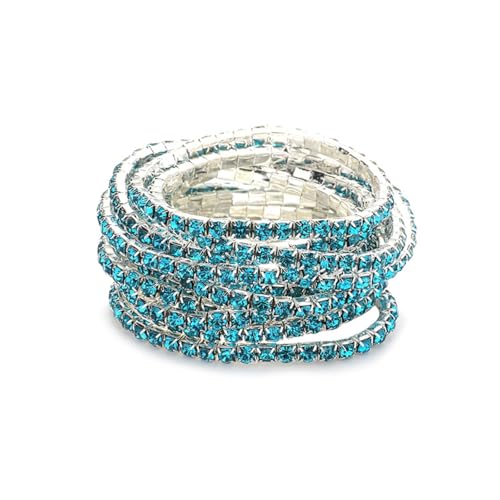 Long tiantian Rhinestone Bracelet Set Tennis Bracelets Wedding Jewelry by Long tiantian - Used condition - Image 8