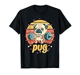 Pug Weightlifting Funny Deadlift Men Fitness Gym Workout T-Shirt