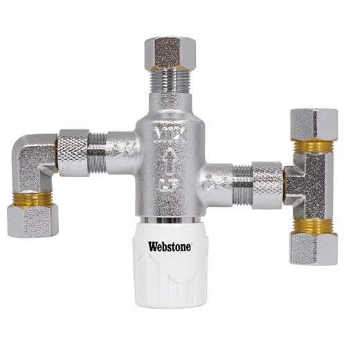 Mitigeur bronze 3/8 CMP LF BRZ TMV haute précision avec raccords robustes
