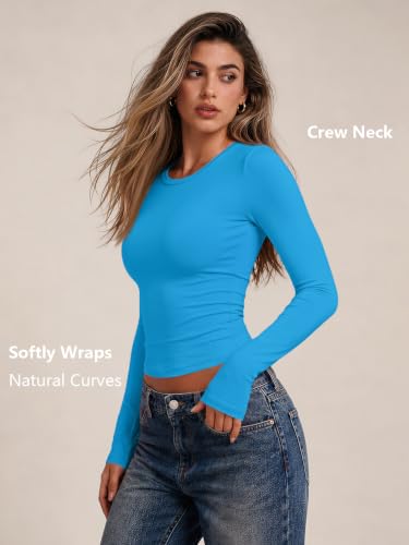 Image of Trendy Queen Womens Long Sleeve T Shirts Fall Fashion Basic Y2K Tops 2026