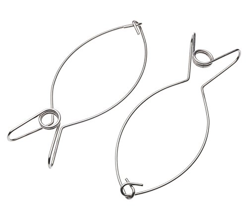 Küchenprofi 0924012806 Rouladenklammern, 6er Set, Edelstahl, silber, 2 x 8 x 12,5 cm