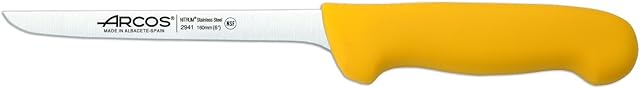 Arcos Series 2900 - Boning Knife - Blade Nitrum Stainless Steel 6" - Handle Polypropylene Yellow Color