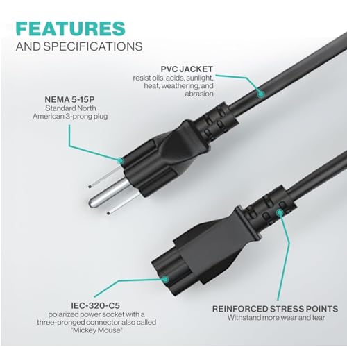 Cable de alimentación extra largo de 9 metros para conectar PC a distancias amplias 2