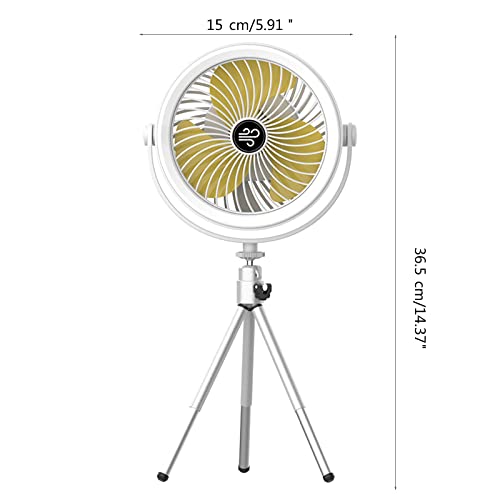 Ventilador de escritorio USB con trípode y rotación 360 2