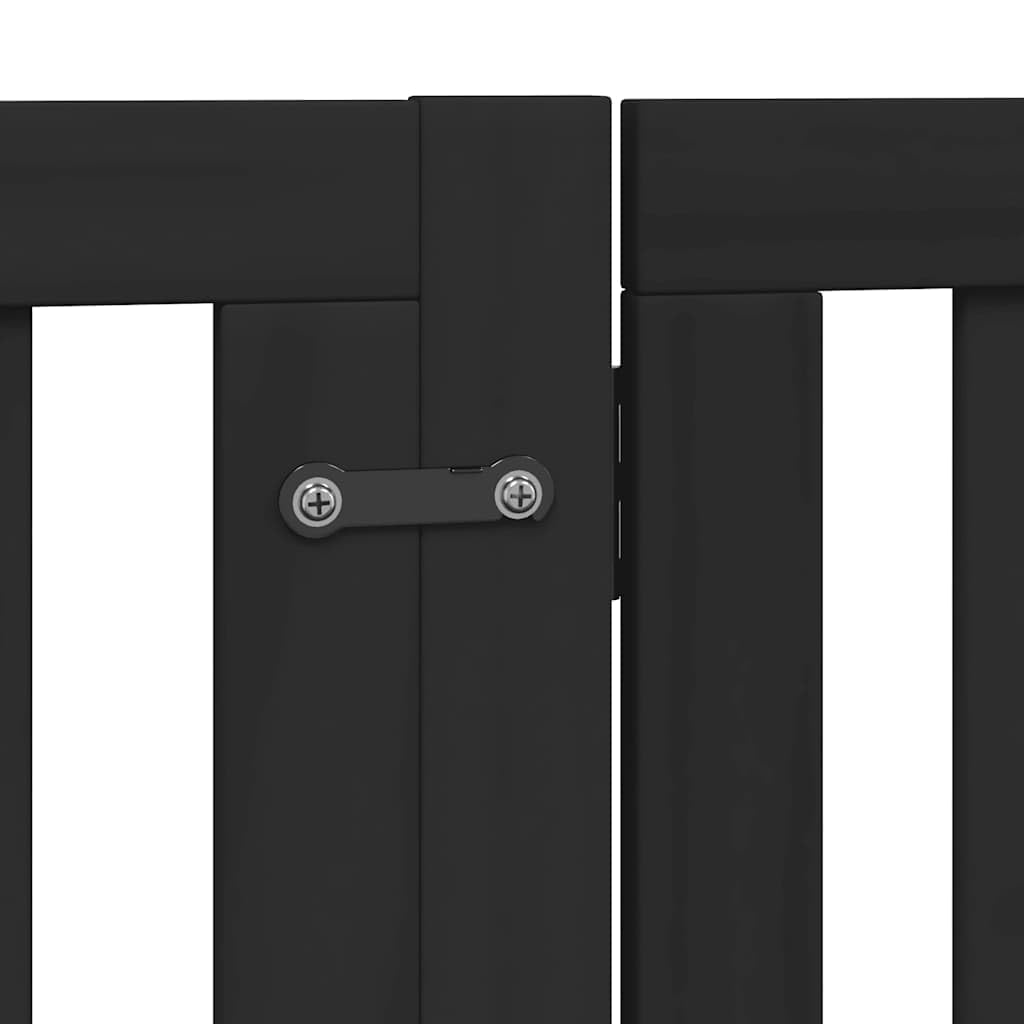 Puerta plegable para perros con puerta de madera de álamo negro, 800 cm de longitud, estable, para casa, apartamento, jardín, protección y seguridad de cachorros y perros