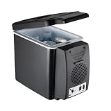 Frigo Auto 12V 6L, Mini Frigorifero Portatile Caldo Freddo Silenzioso 28dB