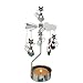kingnero Carousel Rotary Candle Holder Rotating Tea Light Candle Holder Spinning Candleholder (cat)