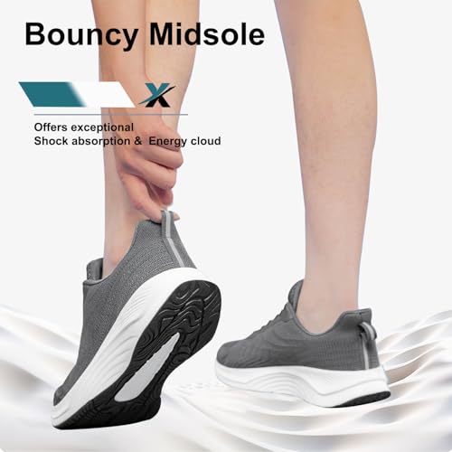 Image of BQQ Men's Walking Shoes Lightweight Breathable Running Sneakers Comfortable Tennis Athletic Shoes for Gym, Workout & Daily Wear