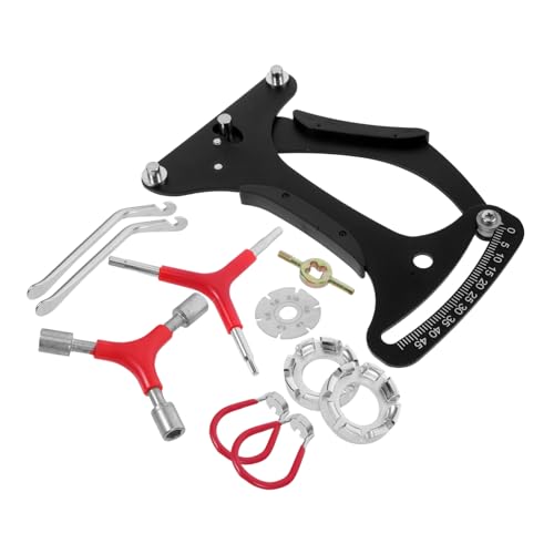 CONGARTENO 自転車ホイールビルディングツール スポークテンションメーター付きスポークレンチ 簡単操作の自転車修理キット 携帯便利で初心者