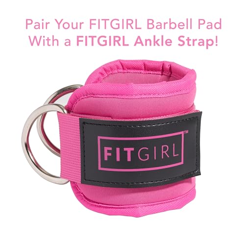 Image of FITGIRL - Squat Pad and Hip Thrust Pad for Leg Day, Barbell Pad Stays in Place Secure, Thick Cushion for Comfortable Squats Lunges Glute Bridges, Olympic Bar and Smith Machine