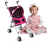 LÉGÈRE ET CONVIVIENT AUX ENFANTS - La poussette de poupée en aluminium léger est facile à pousser, à porter et à manœuvrer. Parfaitement adapté aux petites mains de votre enfant, favorise le développement de la motricité, le jeu autonome et le plaisir à long terme – que ce soit à la maison et à l'extérieur.