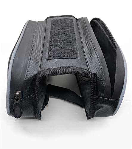 Dramlor Bike Front Frame Bag, Large Capacity, Waterproof, Sturdy Mountain Bicycle Front Top Tube Pouch Pannier Bike Phone Mount Holder Handlebar Bag With Touch Screen Cell Phone Case Holder #TOP6