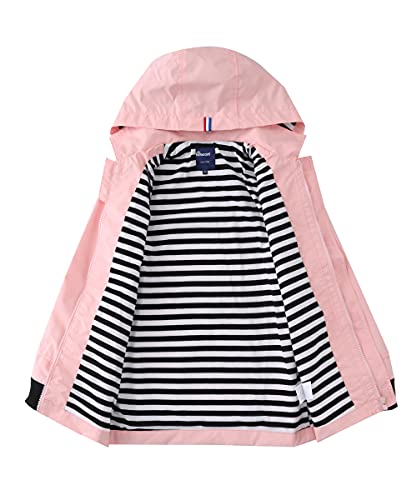 Image of Hiheart Boys Girls Waterproof Hooded Jackets Cotton Lined Rain Jackets