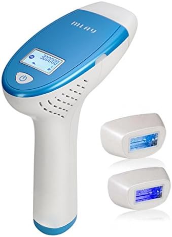 MLAY T1 Face and Body Hair Removal System - Painless Permanent Hair Removal Device for Women & Man - 300,000 Flashes - For Hair Removal+Skin Rejuvenation+AC