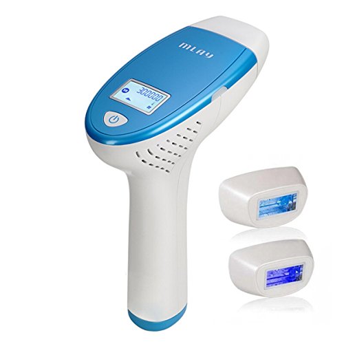 MLAY T1 Face and Body Hair Removal System - Painless Permanent Hair Removal Device for Women & Man - 300,000 Flashes - For Hair Removal+Skin Rejuvenation+AC