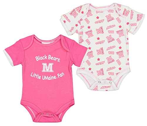 Outerstuff NCAA Baby Maine Black Bears Team Two Pack Onesie, 3-6 Months