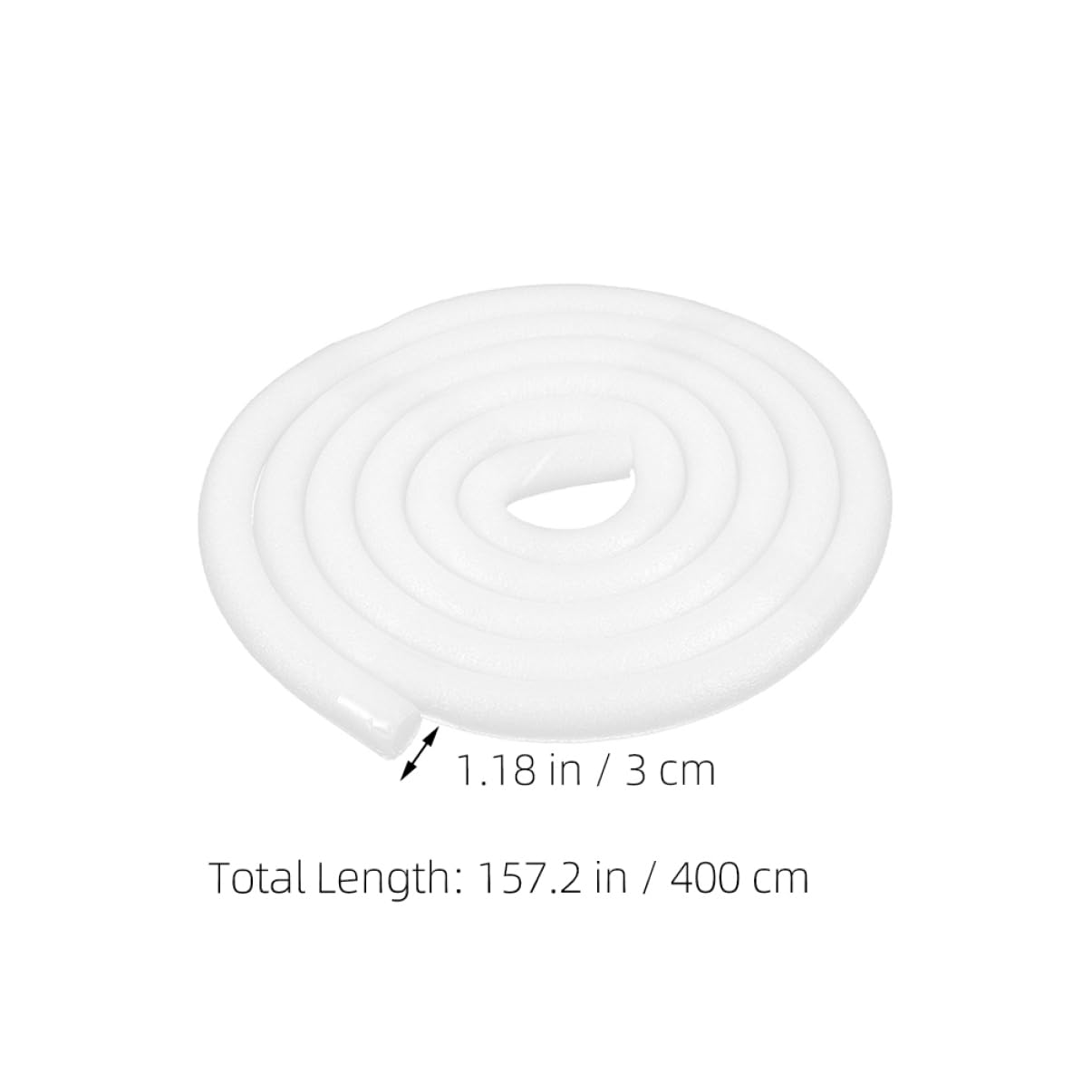 Toddmomy Sofa Fixed Beading 4m Foam Seal Strip Self-Adhesive Weather Stripping for Door Rv Car