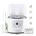 Baby Bottle Warmer Bottle Sterilizer 4-in-1 Smart Bottle Warmer and Baby Food Heater for Breast Milk or Formula with LCD Real-time Display Fast Warming and Accurate Temperature Control