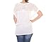 Calvin Klein Women's Plus-Size Slub Linen Top with Eyelet