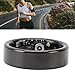 Smart Ring Health Tracker, R11 Water Proof Fitness Ring with Multi Sport Modes, Up to 7 Days Battery Life, Rechargeable Sleep Tracker Ring for iOS for Android, Black (12)