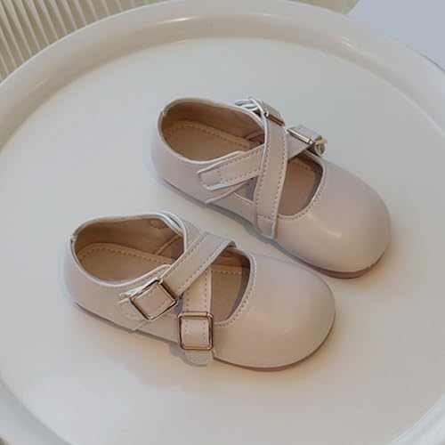 Little Girls Mary Jane School Unifor𝐦 Shoes Buckle Strap Dress Flat𝐬 Moccasi𝐧s Toddler Princess Soft Sole Shoes4