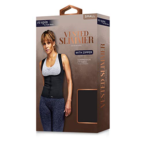 rē•spin by Halle Berry Fitness Collection: Vested Slimmer (Small) Black