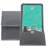 Serie: Merino Windrose Merino Taschenmanicure mit Bestückungen Zwilling/Solingen 11 cm anthrazit