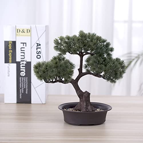 Make Life Better Artificial Bonsai Pine Tree Artificial Plant Decoration, Potted Artificial House Plants, For Decoration, Desktop Display (Zen) #TOP4