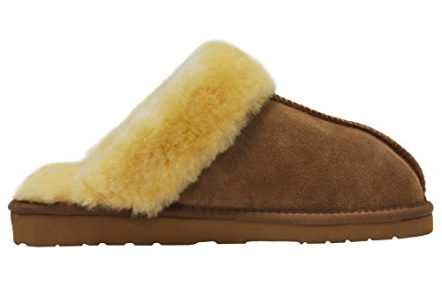Slpr Women's Sheepskin Fernie Slipper (9 Us, Camel): Fluffy Slips, Soft Shearling Slips For Women, Lightweight Leather Slippers With Fur Inside, House Slip-On Shoes For Indoor #TOP3