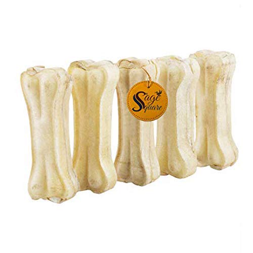 Sage Square Pressed Rawhide Chew Bone Treat for Healthy Dog Heathcare (3 Inch) (Pack of 5 Chew Bones) (B08933335W) Amazon Price History, Amazon Price Tracker