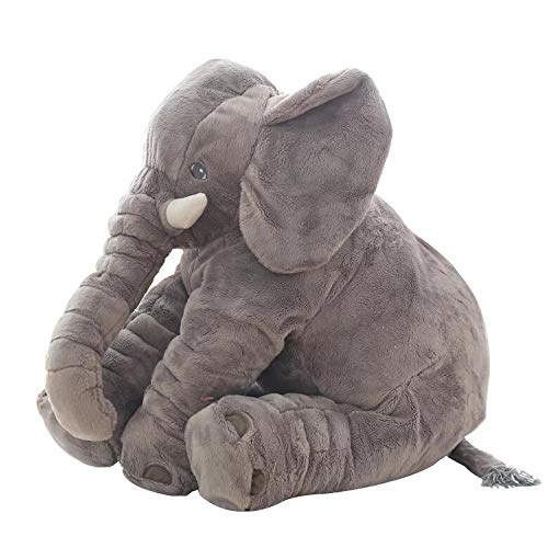 Plush 40cm Plush Elephant Doll Toy Back Cushion Cute Stuffed Elephant Accompany Doll Xmas Gift