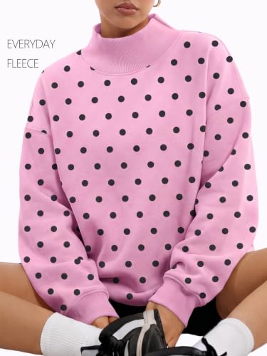 Trendy Queen Womens Mock Neck Sweatshirts Oversized Pullover Fall Outfits — view 3