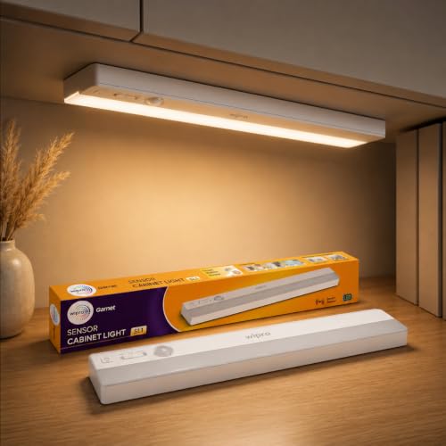 wipro Garnet Motion Sensor Cabinet Light SL1 | 3 Color Modes-Warm...