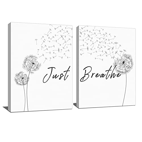 Just Breathe Wall Art Meditation Room Inhale Exhale Wall Art ...