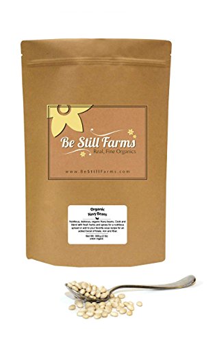 Be Still Farms Organic Navy Beans (5lb) Dried Navy Beans Bulk Are Naturally No Salt Beans - Easy to Prepare Dried Navy Beans Organic With Minimal Effort - Non GMO - Vegan - Vegetarian - Antioxidant