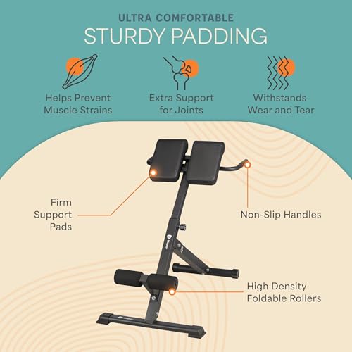 Image of LifePro SculptTrainer Roman Chair with 330 lb Capacity - Incline Adjustable Hyperextension Bench for All-in-One Body Workout - Foldable Home Gym Back Extension Machine for Glutes, Core & Lower Back