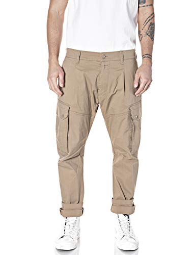 Pantalon cargo Replay M9780 homme mode urbaine coupe droite décontractée