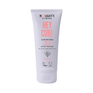 Noughty 97% Natural Hey Curl Scrunching Jelly, Hydrating Frizz Control Formula for Curly and Wavy Hair with Sea Kelp and Irish Moss, Sulfate Free Vegan Haircare 6.7fl.oz