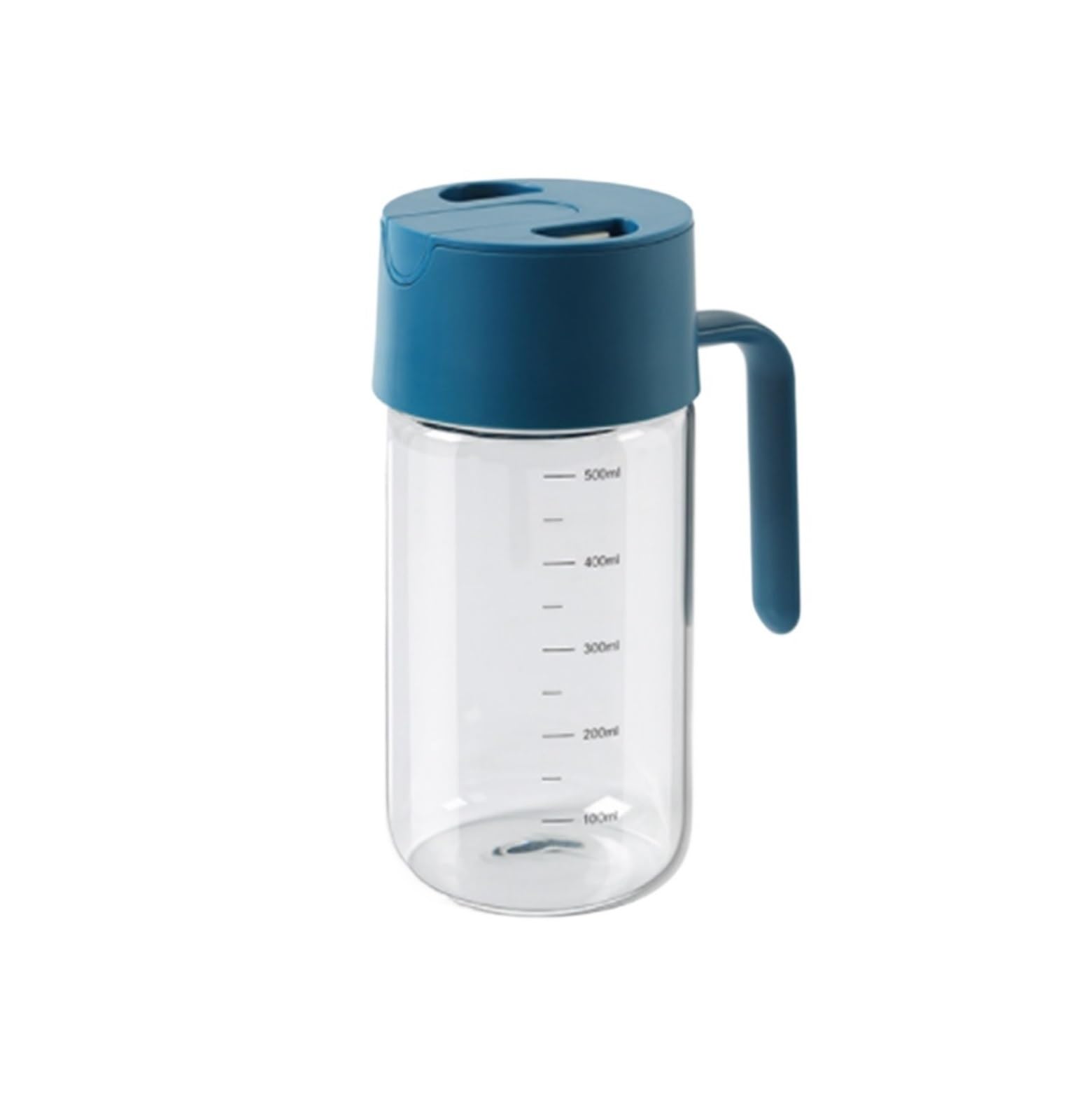Bottiglie Dosatore Olio | Oliera da Tavola Distributore Di Olio D'oliva In Vetro Che Apre E Chiude Automaticamente La Pentola For Friggere, Grigliare Aceto(Blue)