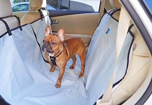 AnimalPlanet Dog Bench Seat Cover-Hammock Style ( Grey ) Water Resistant Car Protector Covers Front & Rear of Large Backseat from Pet Dirt and Fur . SUV Accessories & Travel Supplies 57" x 55"