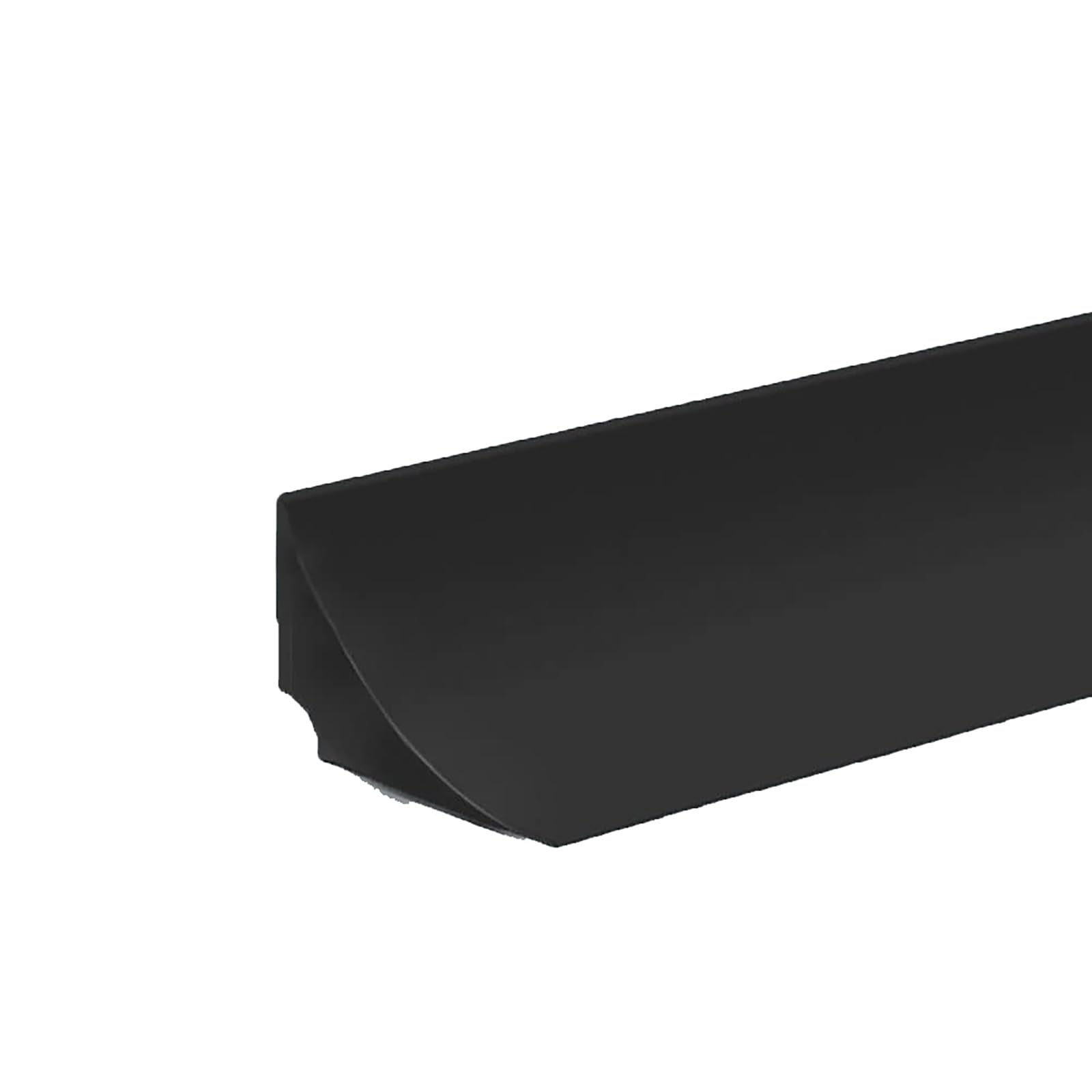 Striscia autoadesiva di ritenzione acqua, paraspruzzi d'acqua per angolo doccia con nastro adesivo, diga per soglia doccia in silicone, paraspruzzi in silicone ( Color : Black , Size : 220cm )