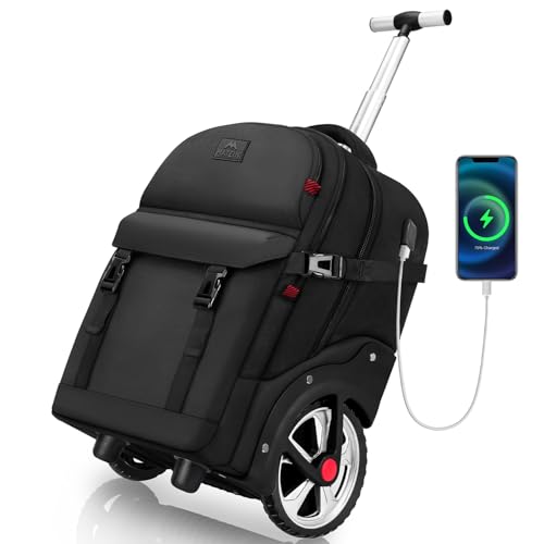 MATEIN Sac Dos Roulettes 17 Pouces avec 2 Roues, Grande...