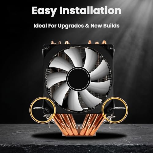 Image of ZORBES Triple Fan CPU Air Cooler with 6 Heat Pipes, 3x120mm ARGB Fans, High Performance Tower Cooler for Intel LGA 115X /1200 /1700 /1851 & AMD AM4 /AM5, RGB PC Cooling System